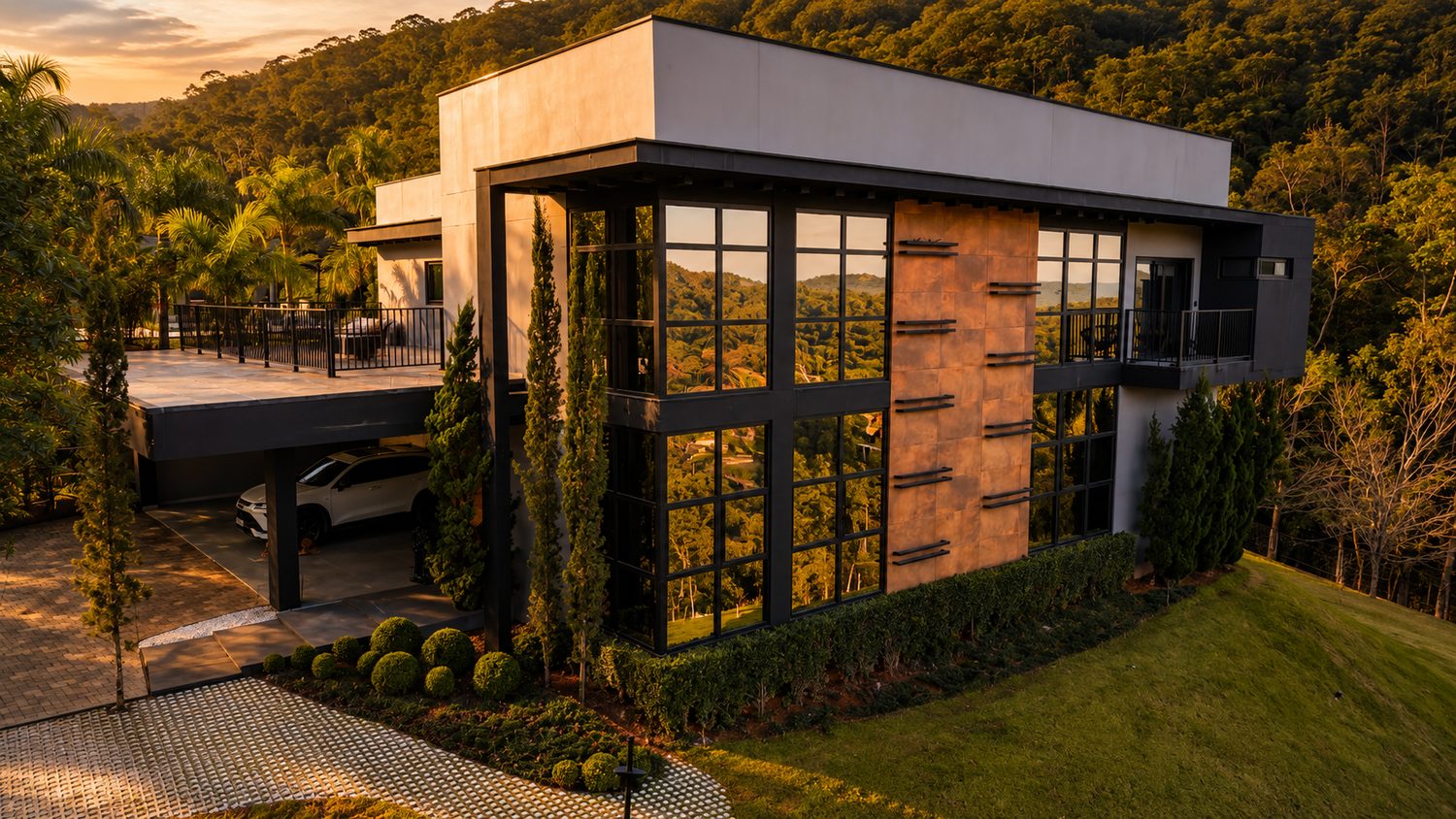 Fachada da residência principal
